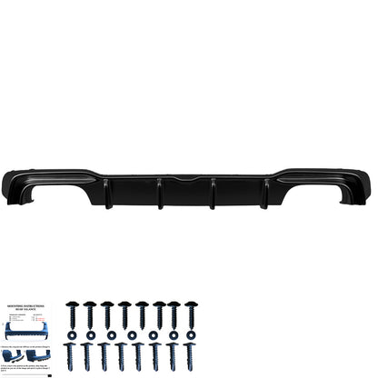Heckstoßstange Diffusor Hochglanz Schwarz passend für Audi S3 Limousine 8V Facelift 2016-2020
