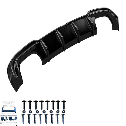 Heckstoßstange Diffusor Hochglanz Schwarz passend für Audi S3 Limousine 8V Facelift 2016-2020