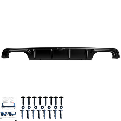 Heckstoßstange Diffusor Hochglanz Schwarz passend für Audi S3 Limousine 8V 2013-2016
