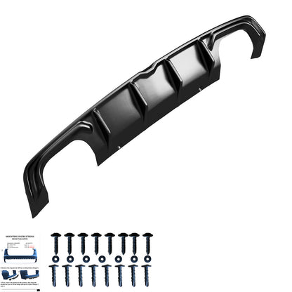 Heckstoßstange Diffusor Hochglanz Schwarz passend für Audi S3 Limousine 8V 2013-2016