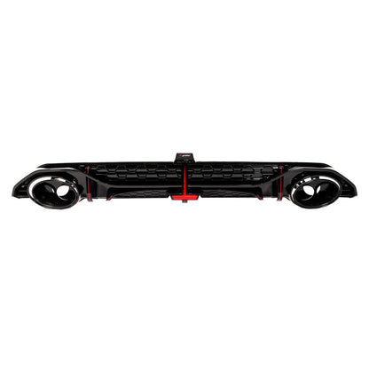 Heckdiffusor Hochglanz Schwarz LED passend für Audi A3 8Y Limousine 2020-heute
