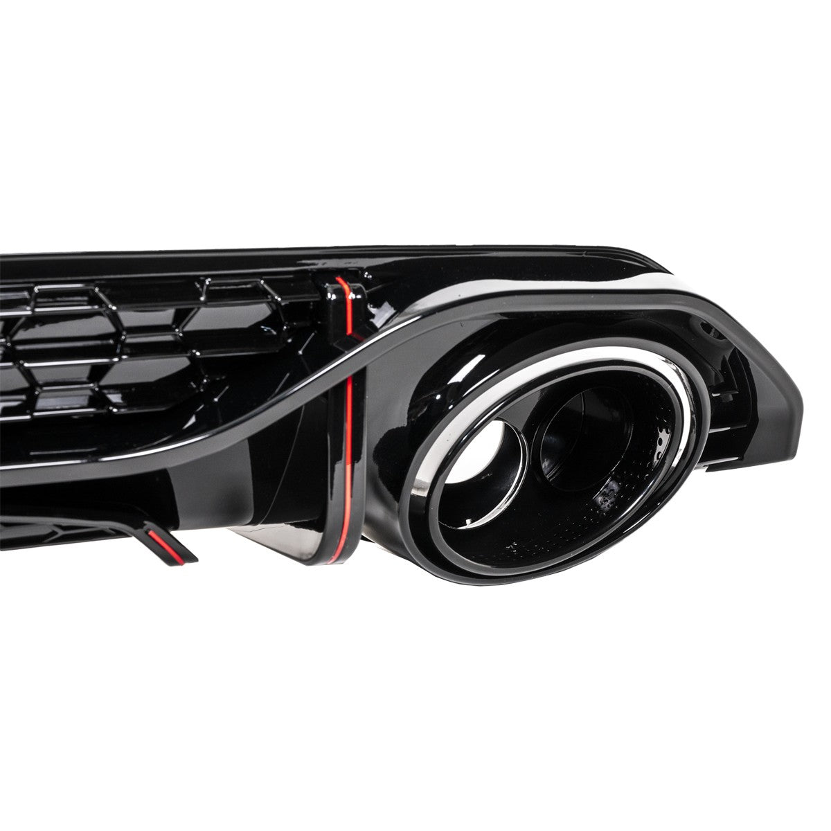 Heckdiffusor Hochglanz Schwarz mit LED passend für Audi A3 8Y Sportback 2020-2024