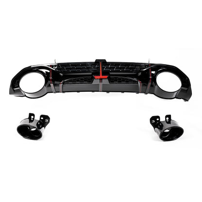 Heckdiffusor Hochglanz Schwarz mit LED passend für Audi A3 8Y Sportback 2020-2024