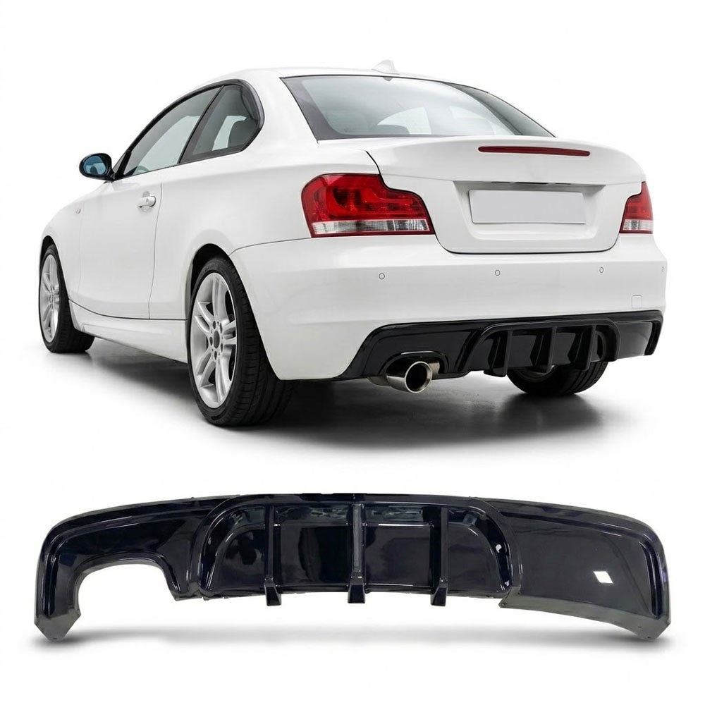 Heckdiffusor Hochglanz Schwarz passend für BMW 1er E82 E88 2007-2013