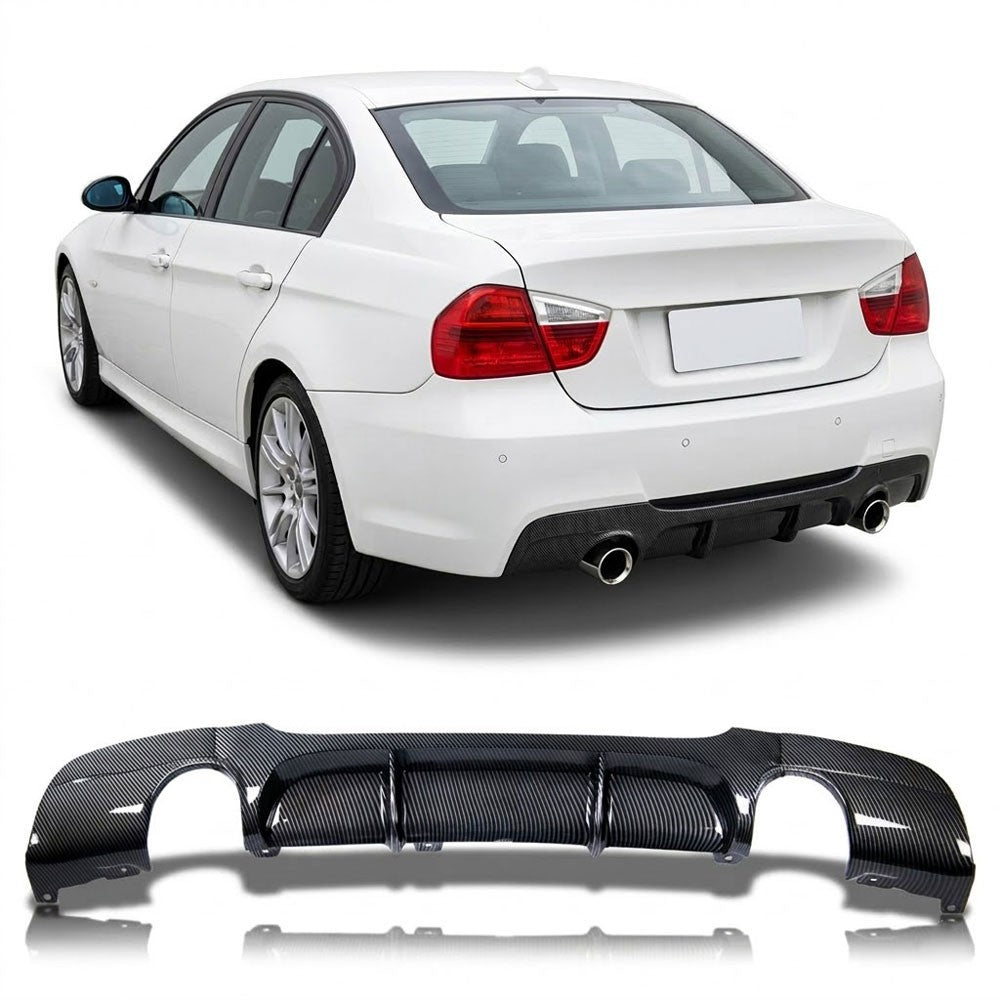 Heckdiffusor Carbon-Optik passend für BMW 3er E90 E91 2004-2011