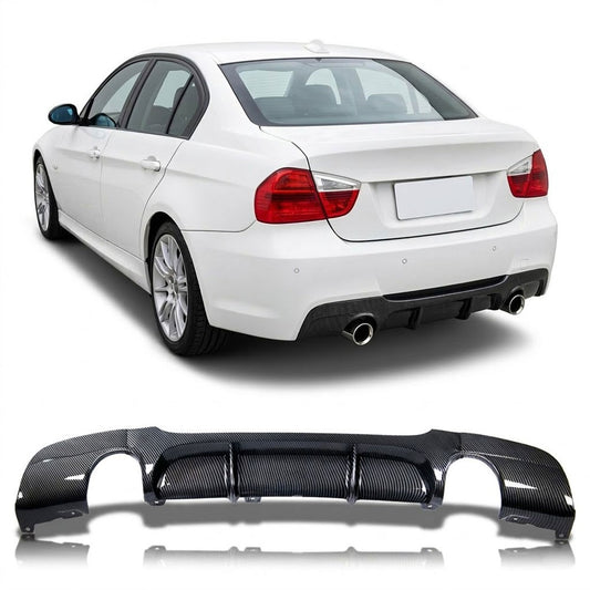 Heckdiffusor Carbon-Optik passend für BMW 3er E90 E91 2004-2011