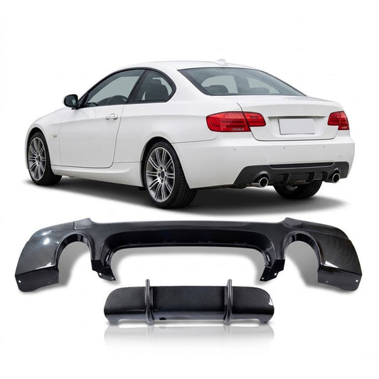 Heckstoßstange Diffusor Carbon-Optik passend für BMW 3er E92 E93 2006-2013