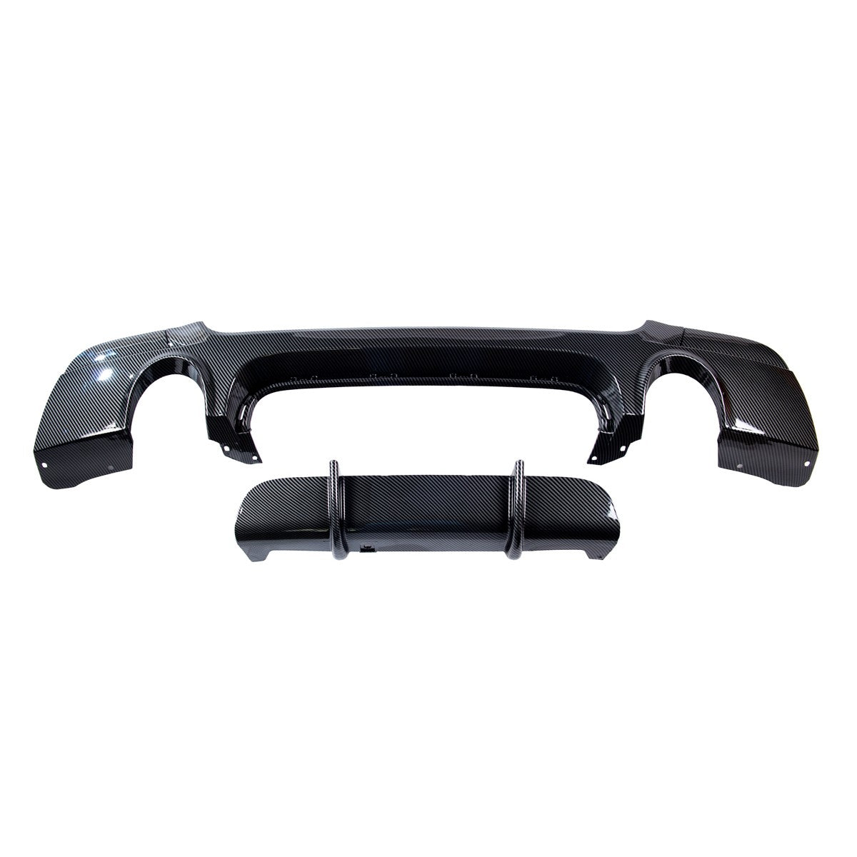 Heckstoßstange Diffusor Carbon-Optik passend für BMW 3er E92 E93 2006-2013