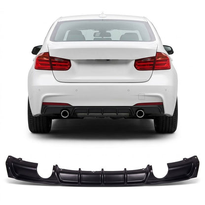 Heckstoßstange Diffusor Matt Schwarz passend für BMW 3er F30 F31 2011-2018