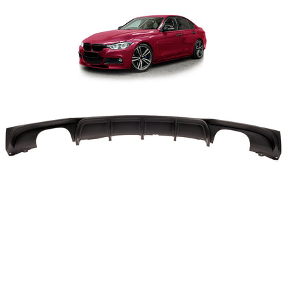 Heckstoßstange Diffusor Matt Schwarz passend für BMW 3er F30 F31 2011-2018