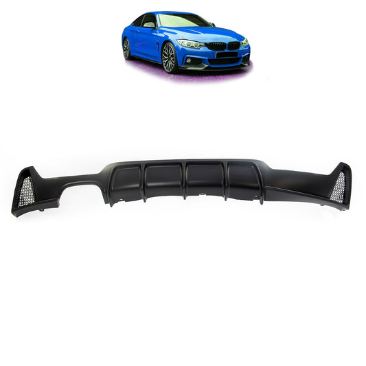 Heckdiffusor Matt Schwarz passend für BMW 4er F32 F33 F36 2013-2021