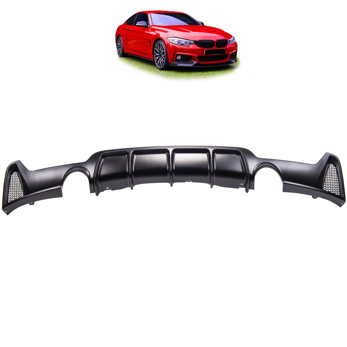 Heckdiffusor passend für BMW 4er F32 F33 F36 2013-2021