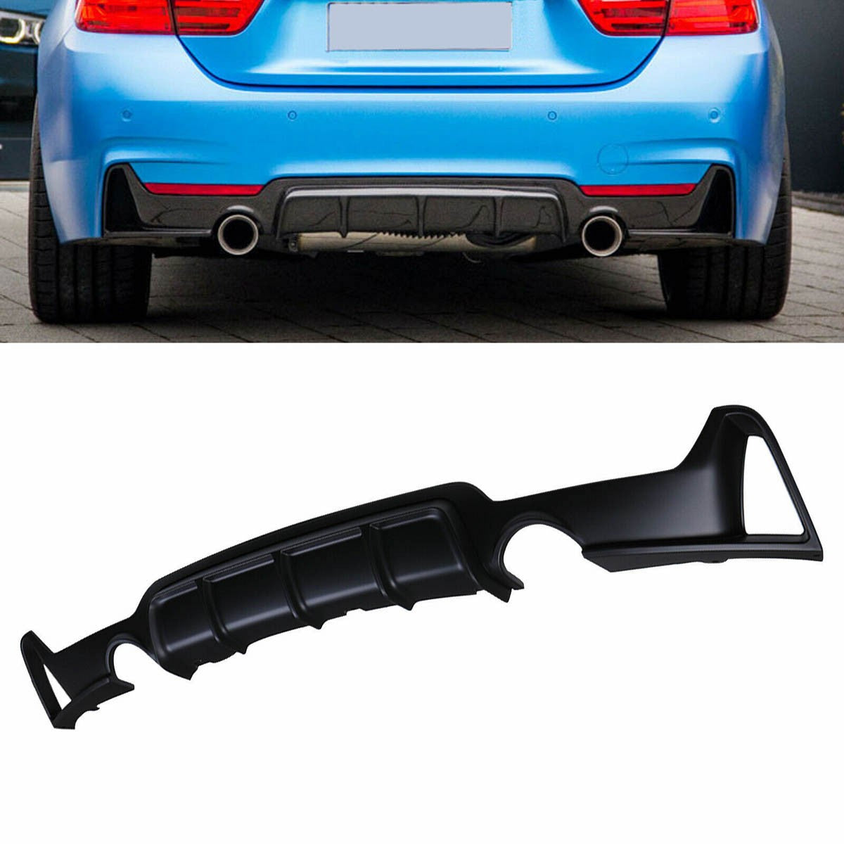 Heckdiffusor passend für BMW 4er F32 F33 F36 2013-2021