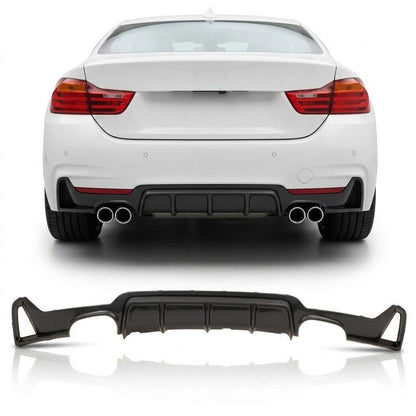 Heckdiffusor Matt Schwarz passend für BMW 4er F32 F33 F36 2013-2021