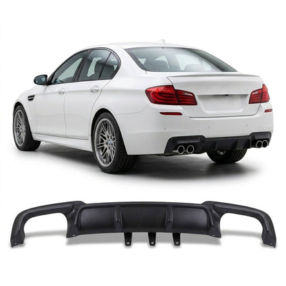 Heckdiffusor Matt Schwarz passend für BMW 5er F10 F11 2009-2016 M5