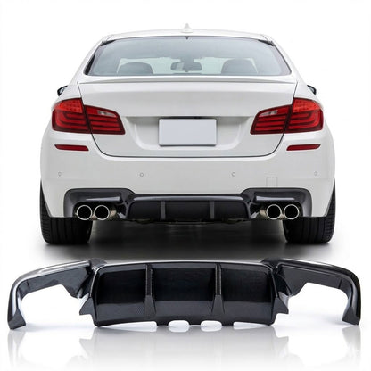 Heckspoiler Diffusor Carbon-Optik passend für BMW 5er F10 F11 2009-2016