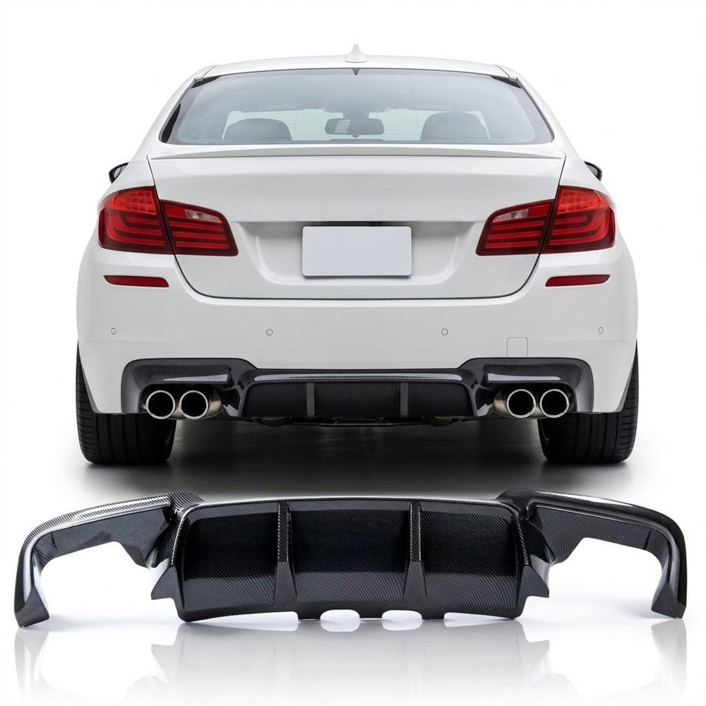 Heckspoiler Diffusor Carbon-Optik passend für BMW 5er F10 F11 2009-2016