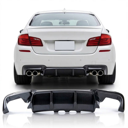 Heckspoiler Diffusor Carbon-Optik passend für BMW 5er F10 F11 2009-2016
