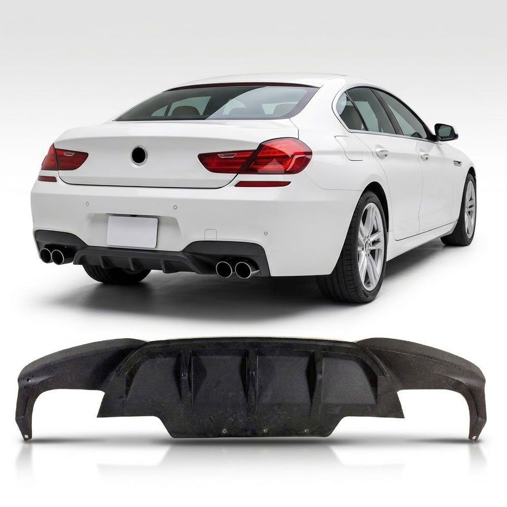Heckdiffusor Matt Schwarz passend für BMW 6er F06 F12 F13 2011-2017