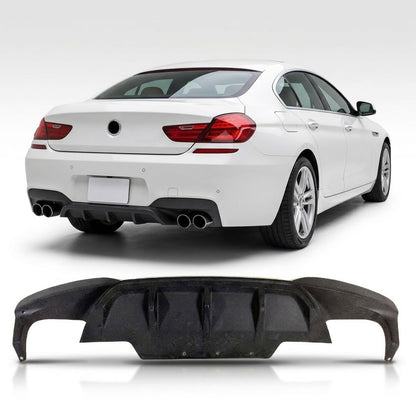 Heckdiffusor Matt Schwarz passend für BMW 6er F06 F12 F13 2011-2017