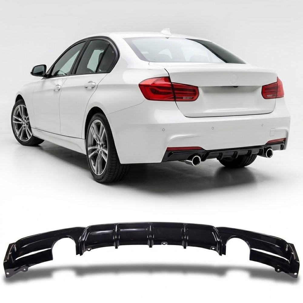 Heckstoßstange Diffusor Hochglanz Schwarz passend für BMW 3er F30 F31 2011-2018
