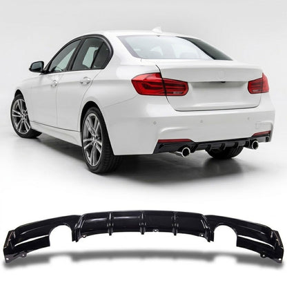 Heckstoßstange Diffusor Hochglanz Schwarz passend für BMW 3er F30 F31 2011-2018