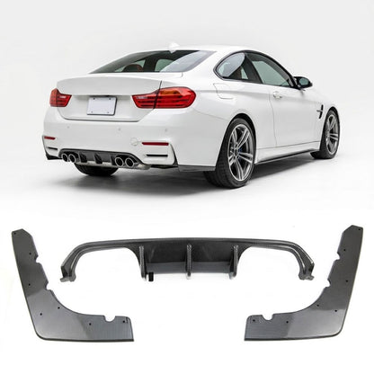 Heckstoßstange Diffusor Carbon-Optik passend für BMW M3 F80 M4 F82 F83 2013-2020