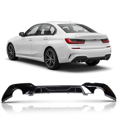 Heckdiffusor Hochglanz Schwarz passend für BMW 3er G20 G21 2019-2022