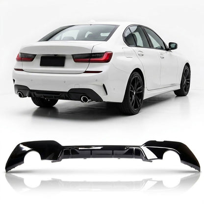 Heckdiffusor Hochglanz Schwarz passend für BMW 3er G20 G21 2019-2022