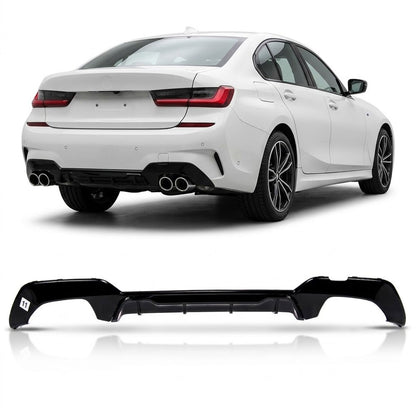 Heckdiffusor Hochglanz Schwarz passend für BMW 3er G20 G21 2019-2022