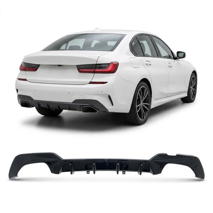 Heckstoßstange Diffusor Hochglanz Schwarz passend für BMW 3er G20 G21 2019-2022