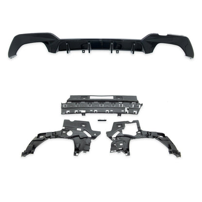 Heckstoßstange Diffusor Hochglanz Schwarz passend für BMW 3er G20 G21 2019-2022
