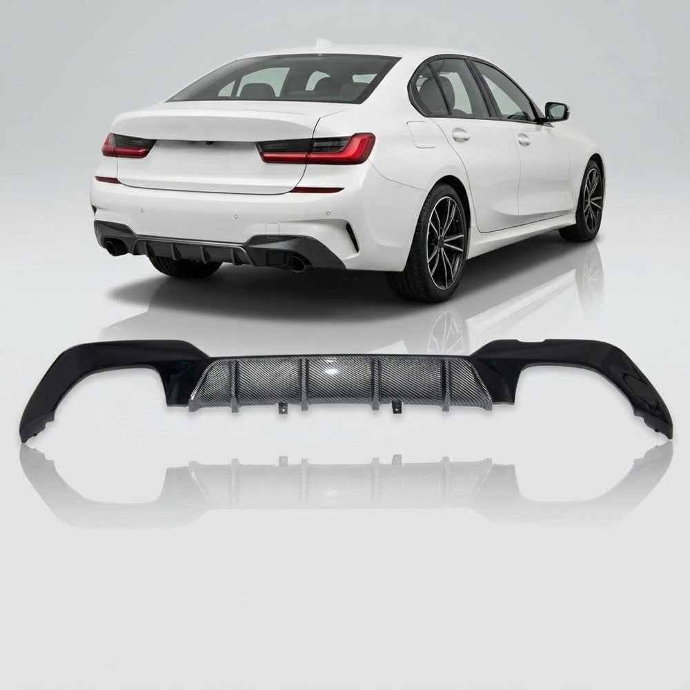 Heckdiffusor Carbon-Optik passend für BMW 3er G20 G21 2019-2022