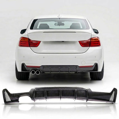 Heckdiffusor Carbon-Optik passend für BMW 4er F32 F33 F36 2013-2020
