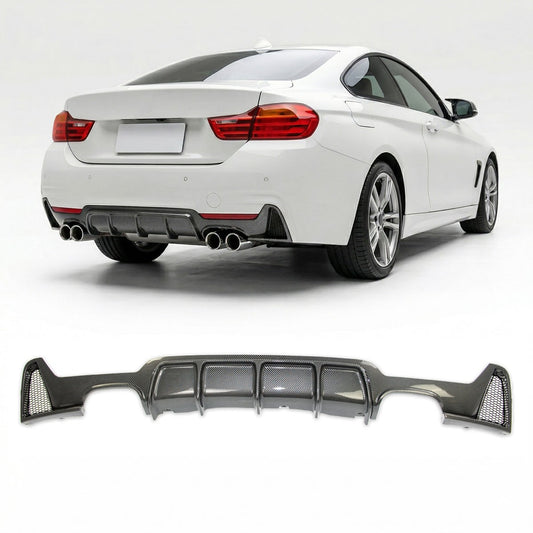 Sportdiffusor Carbon-Optik passend für BMW 4er 2013-2021