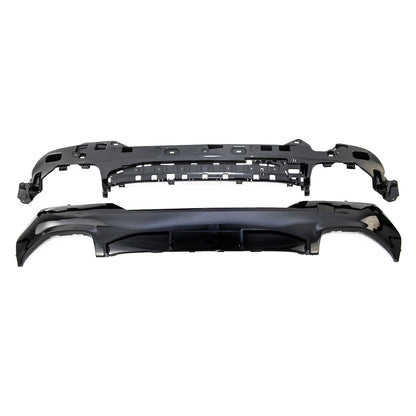 Sport Heckspoiler Diffusor Hochglanz Schwarz passend für BMW 4er 2020-