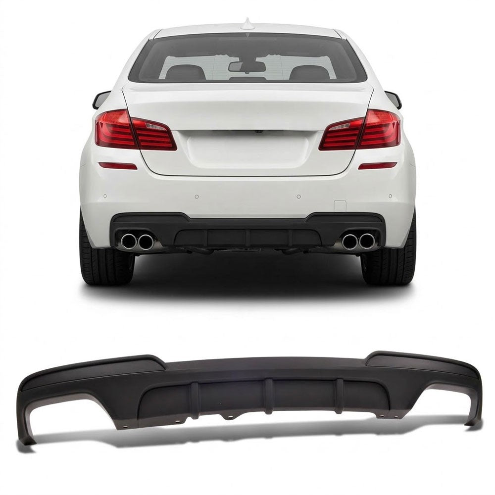 Heckdiffusor Matt Schwarz 550 passend für BMW 5er F10 F11 2009-2016