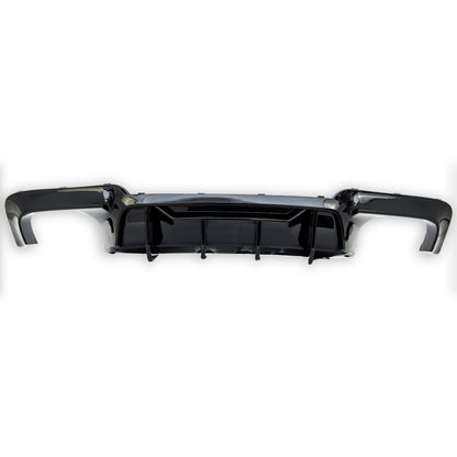 Heckstoßstange Diffusor Matt Schwarz passend für BMW 5er F10 F11 2009-2016