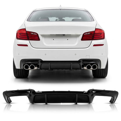 Heckstoßstange Diffusor Hochglanz Schwarz passend für BMW 5er F10 F11 2009-2016