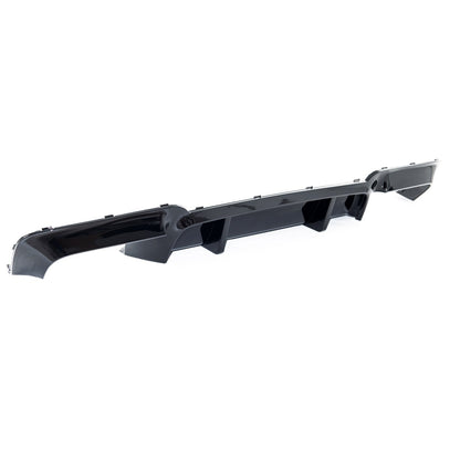Heckstoßstange Diffusor Hochglanz Schwarz passend für BMW 5er F10 F11 2009-2016