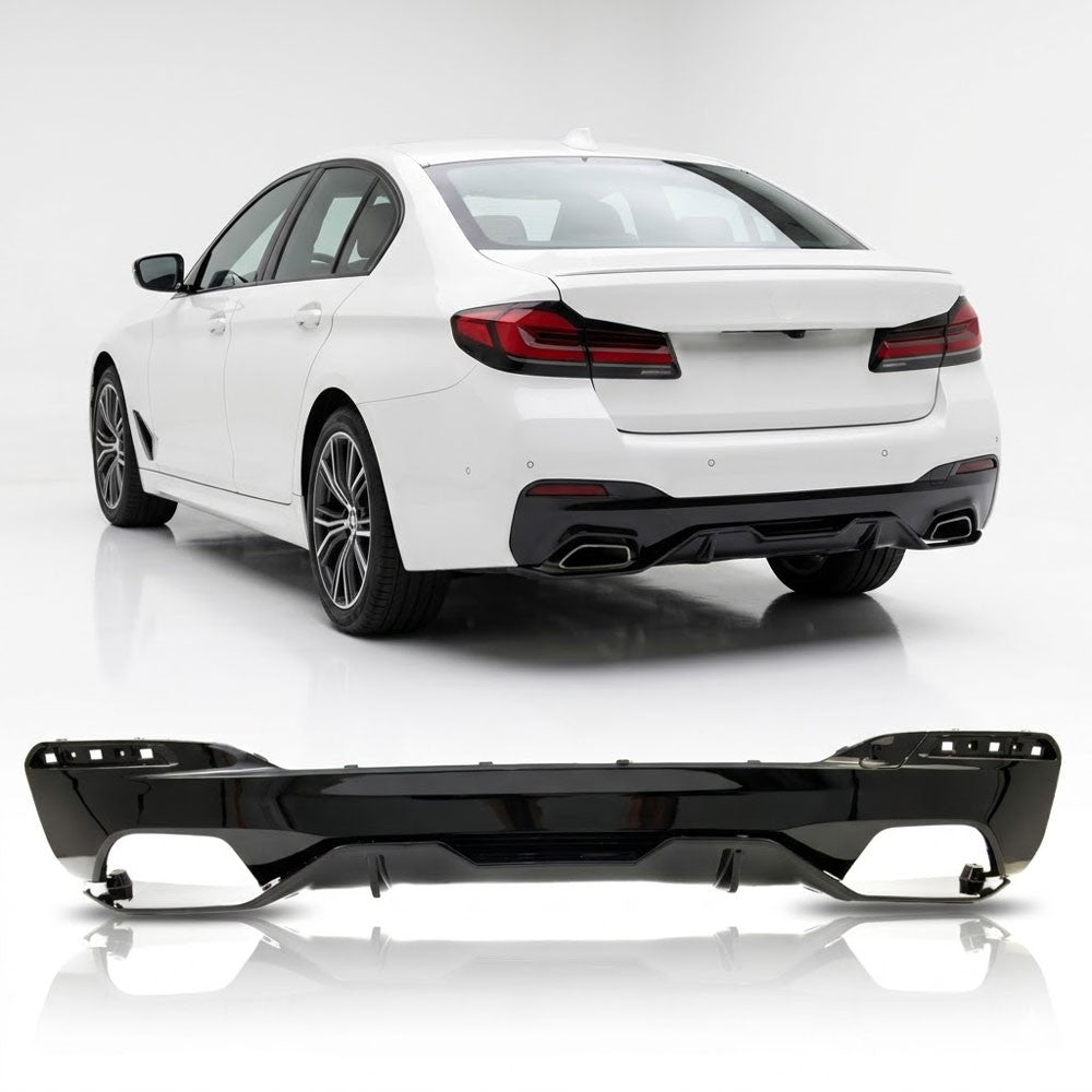 Heckdiffusor Hochglanz Schwarz passend für BMW 5er G30 G31 540i 2016-2023