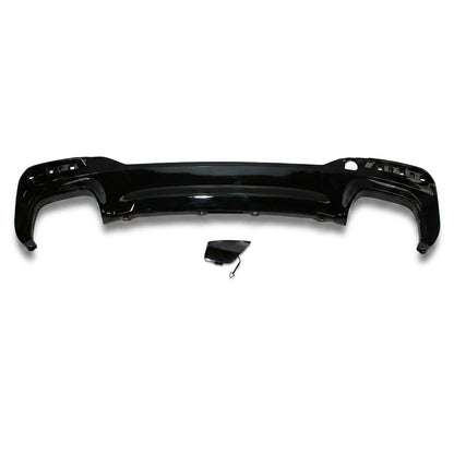 Sport Heckstoßstange Diffusor Hochglanz Schwarz passend für BMW 5er G30 G31 2016-2020