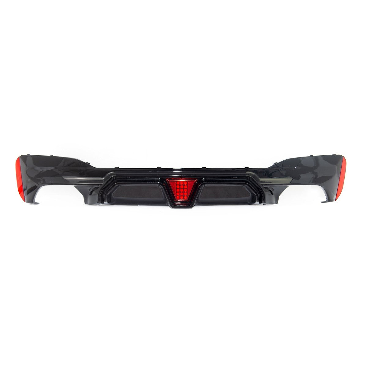 Heckstoßstange Diffusor Hochglanz Schwarz passend für BMW 5er G30 G31 F90 2017-2023