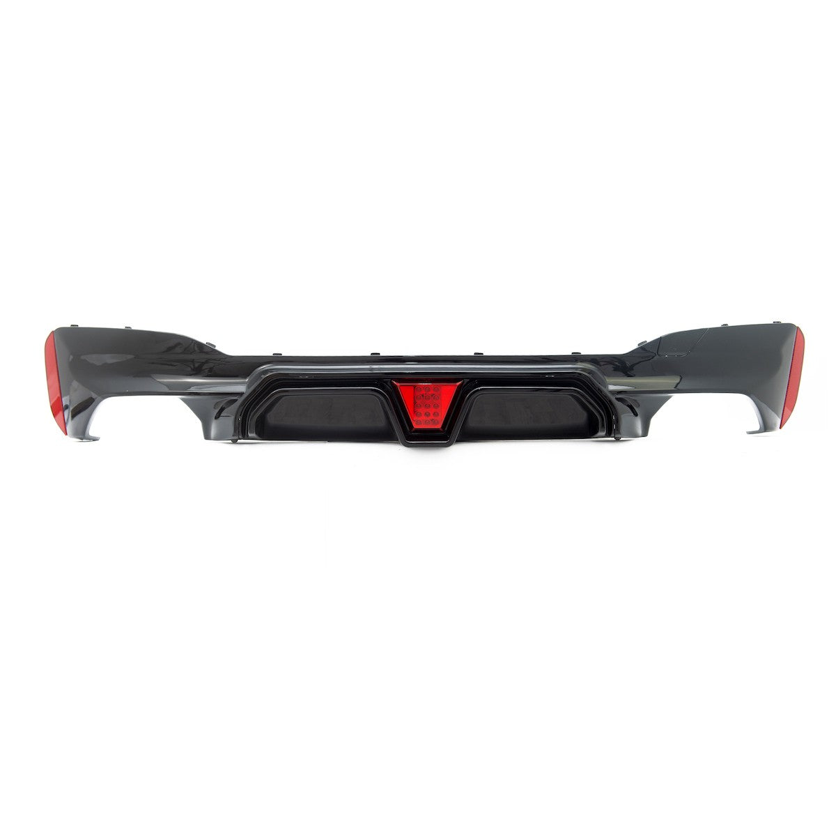 Heckstoßstange Diffusor Hochglanz Schwarz passend für BMW 5er G30 G31 F90 2017-2023