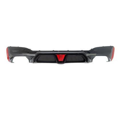 Heckstoßstange Diffusor Hochglanz Schwarz passend für BMW 5er G30 G31 F90 2017-2023