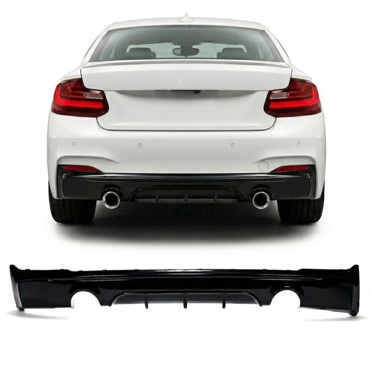 Heckdiffusor Hochglanz Schwarz passend für BMW 2er F22 F23 2014-2021