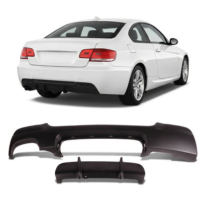 Heck Diffusor Matt Schwarz passend für BMW 3er E92 E93 2006-2013