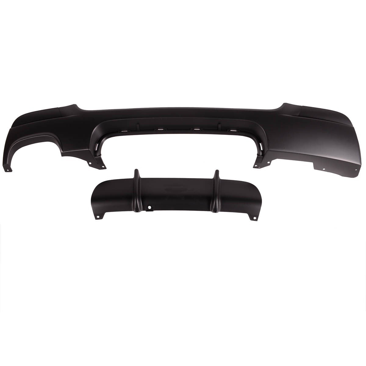 Heck Diffusor Matt Schwarz passend für BMW 3er E92 E93 2006-2013
