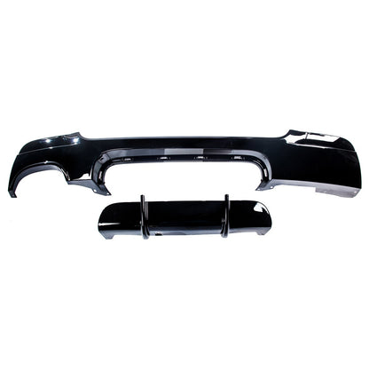 Heck Diffusor Hochglanz Schwarz passend für BMW 3er E92 E93 2006-2013