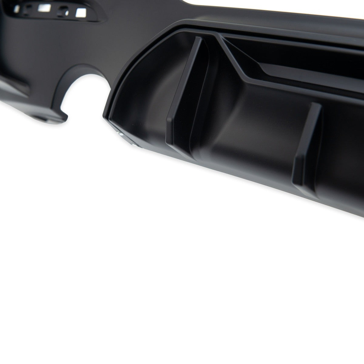 Sport Heckstoßstange Diffusor Matt Schwarz passend für BMW 1er (F20 F21) 2015-2019
